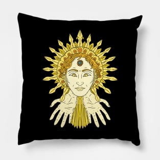 sol invictus, roman sun god. Pillow