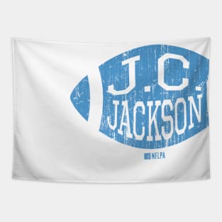 J.C. Jackson Los Angeles C Football Tapestry