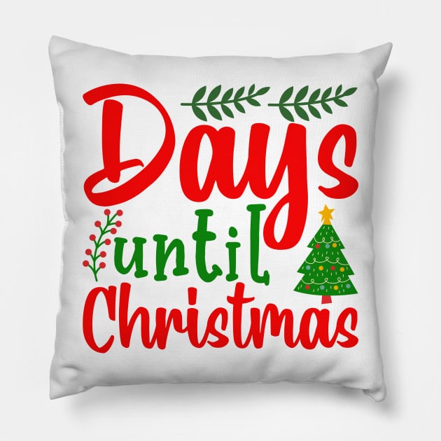 Days until Christmas Pillow by MZeeDesigns