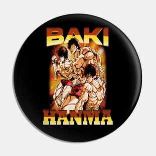 Baki Hanma The Grappler Fanart Pin