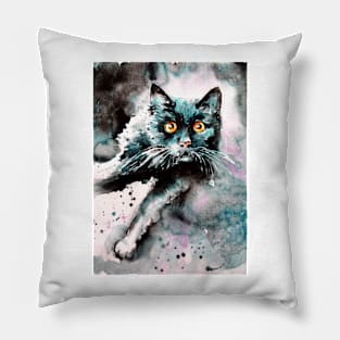 Black cat Pillow