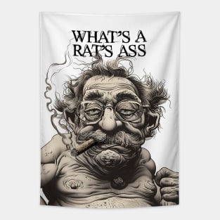 Puff Sumo: Asking for a Friend... What's a Rat's Ass? Tapestry