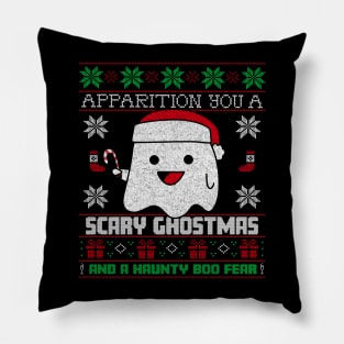 Ugly Christmas Sweater  - Spooky Christmas Pillow