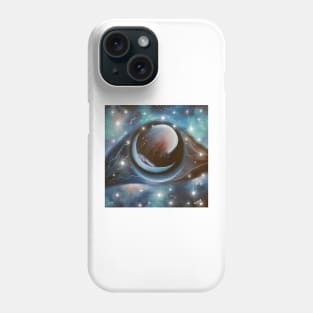 Galaxy Art, Space Art, Creation in space, universe, singularity, all is one, art of awakening Phone Case