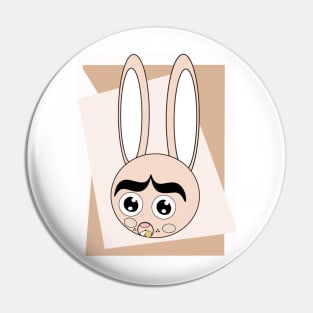 gold tooth wabbit Pin