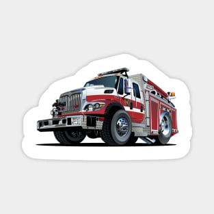 Cartoon firetruck Magnet