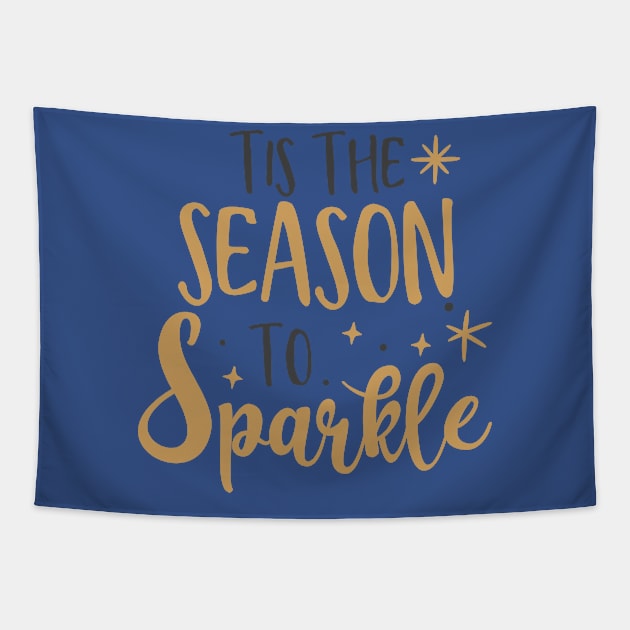 Tis the season to sparkle Tapestry by holidaystore