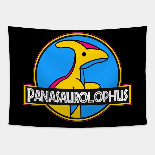 Pan Pride Dino Tapestry by Socially Snarky