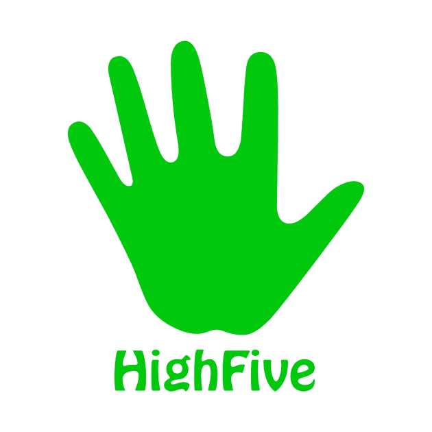 high five green design by MeshalOH