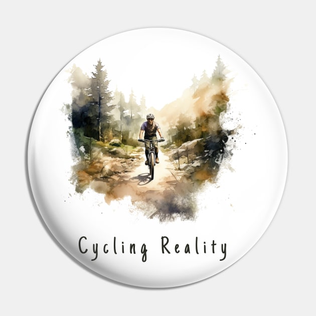 Cycling Reality Pin by DorothyPaw