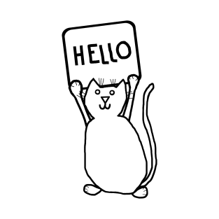 Kitty Cat says Hello T-Shirt