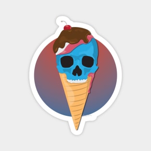 Ice cream skull Magnet