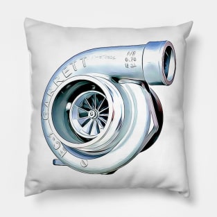 Turbocharger Cartoon Pillow