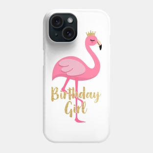 Flamingo Girl Birthday Costume Gift Phone Case