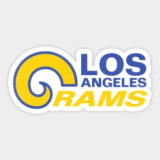 los angeles rams super dog-Recovered T-Shirt Sticker for Sale by desPstore