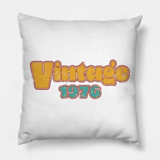 Vintage 1976 48th Birthday 48-Year-Old Gifts Pillow