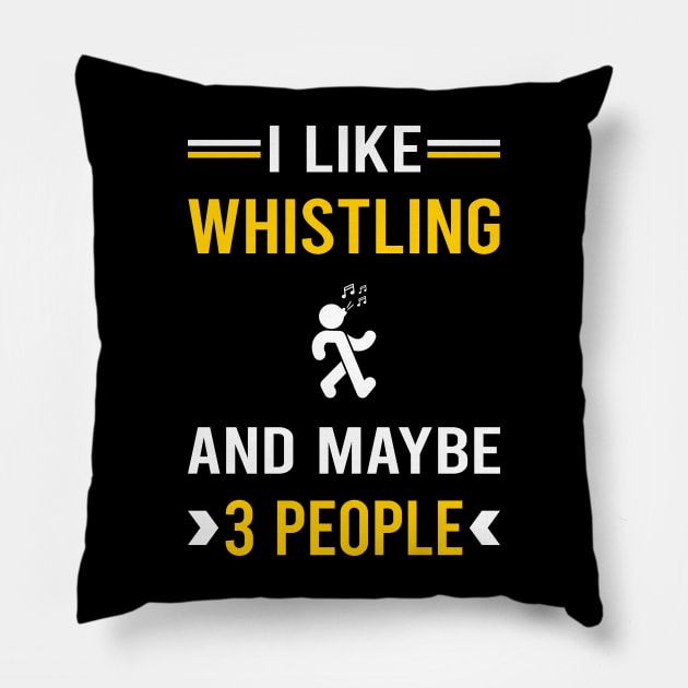 3 People Whistling Pillow by Good Day