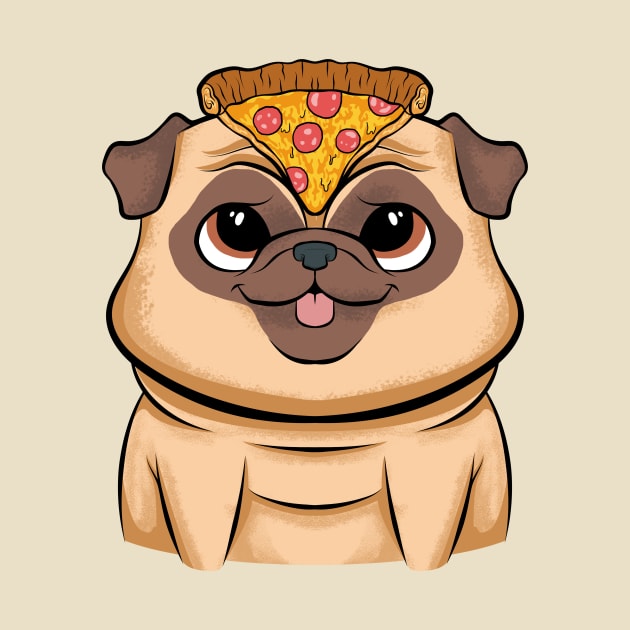 pug pizza funny dogs lovers pizza love by the house of parodies