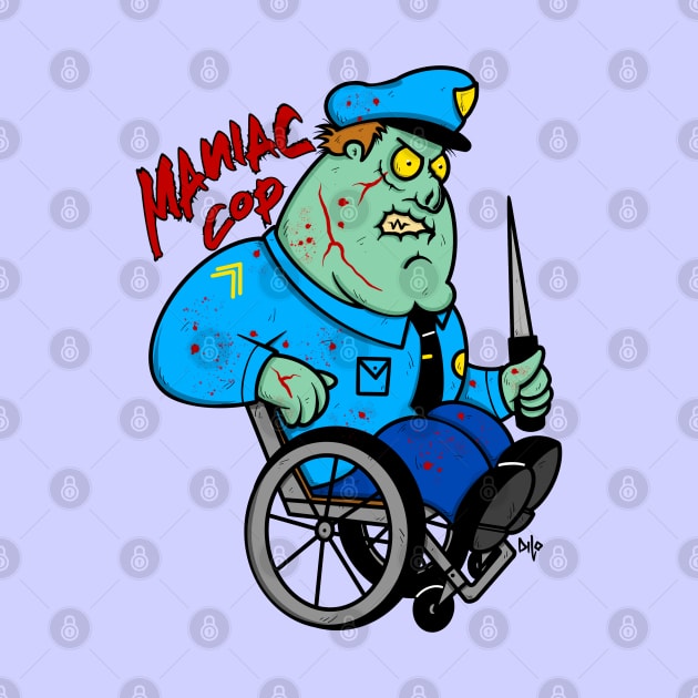 Maniac cop classic horror mashup funny by DiLoDraws