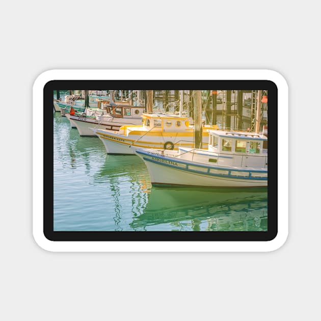 Boats Magnet by jvnimages