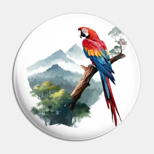 Macaw Lover Pin