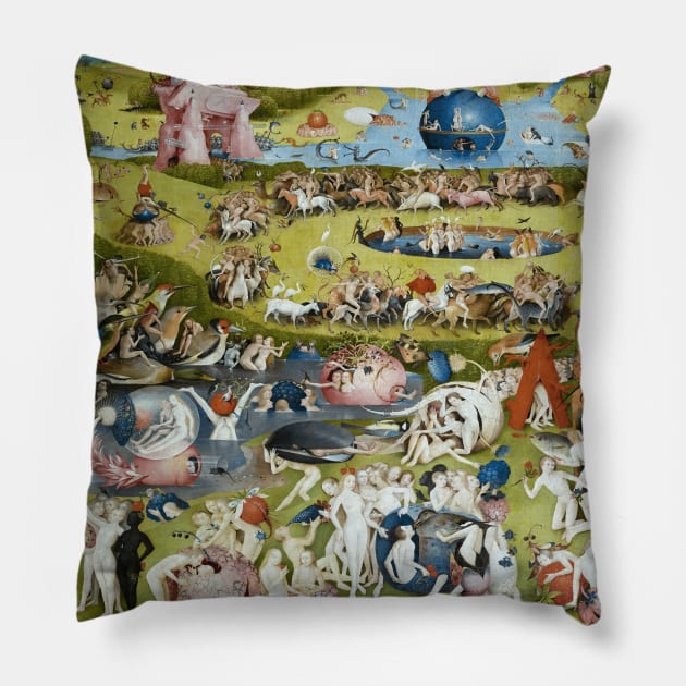 Hieronymus Bosch - The Garden of Earthly Delights Pillow by TwistedCity