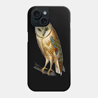 Vintage chouette effraie bird-owl Phone Case