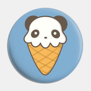 Cute and Kawaii Panda Ice Cream Pin