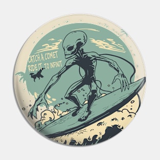 Alien surfing 88090 Pin