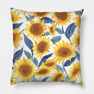 sunflowers pattern Pillow