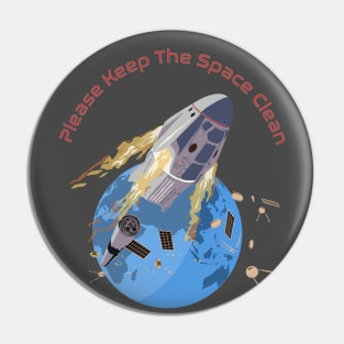 Space Trash - Bootleg Parody Pin