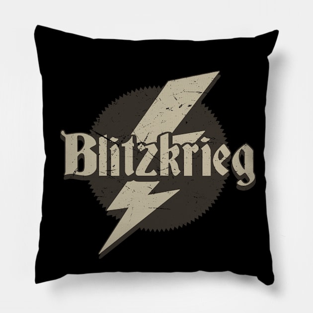 WW2 Germany Blitzkrieg Vintage Pillow by Distant War