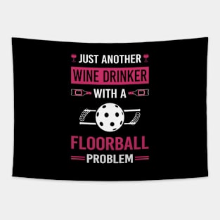 Wine Drinker Floorball Tapestry