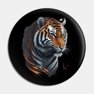 Amazing Wildlife Tiger Face Pin