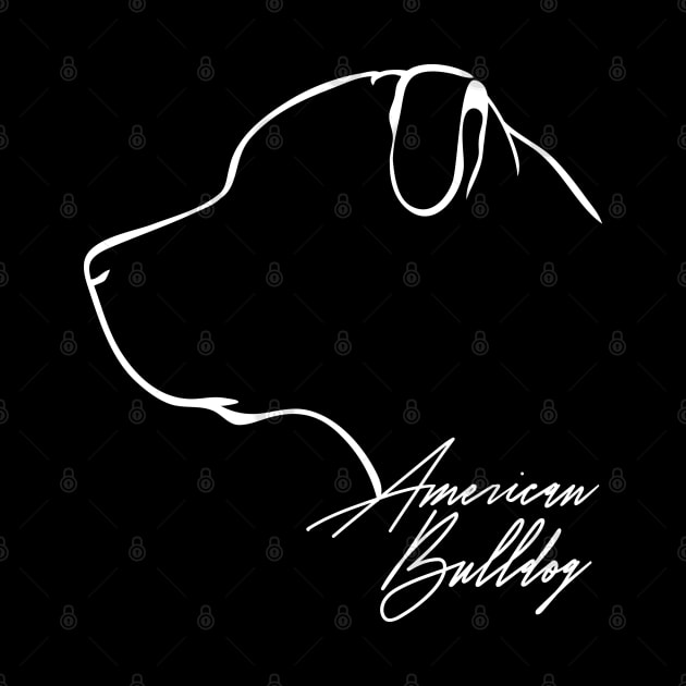 Proud American Bulldog profile dog lover by wilsigns