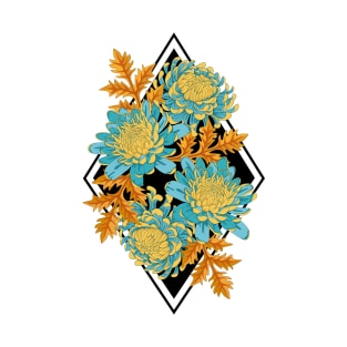 Chrysanthemum Flowers Art T-Shirt