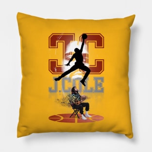 J Cole Basketball Field Pillow