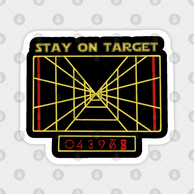Stay on Target Magnet by DistractedGeek