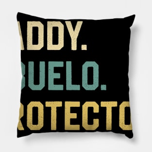 Fathers Day Shirt  Husband Daddy Abuelo Protector Hero Gift Pillow