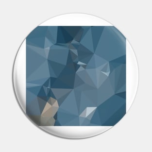 Cerulean Frost Blue Abstract Low Polygon Background Pin