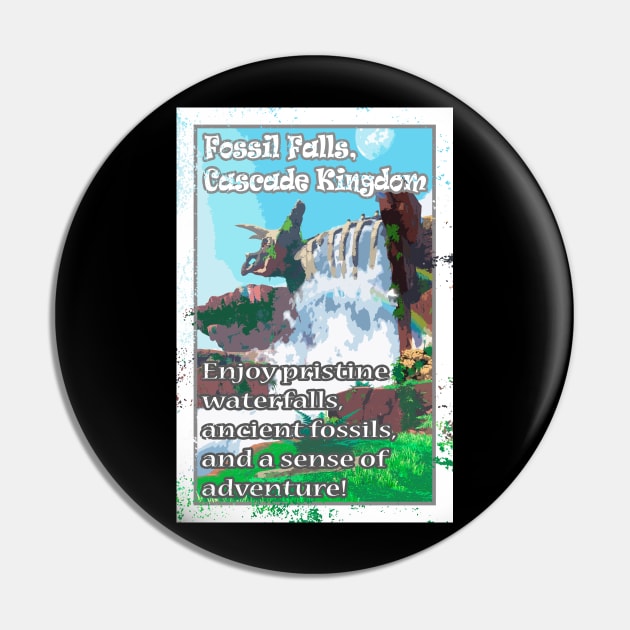 Fossil Falls Travel Ad Pin by Swainathan