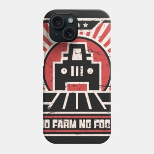 No Farm No Food | Retro Farmer Propaganda Phone Case