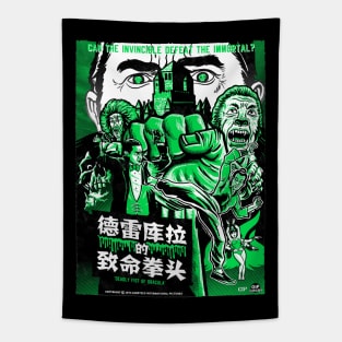 Deadly Fist of Dracula (green variant) Tapestry