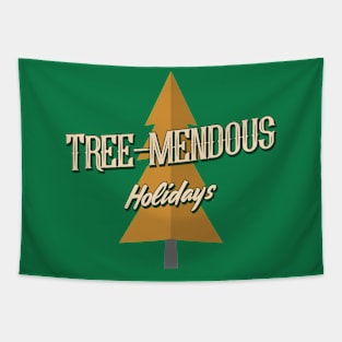 Tree-mendous Holidays Camping Christmas Tree Tapestry