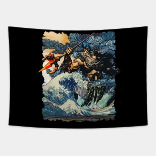 Poseidon in greek mythology Tapestry