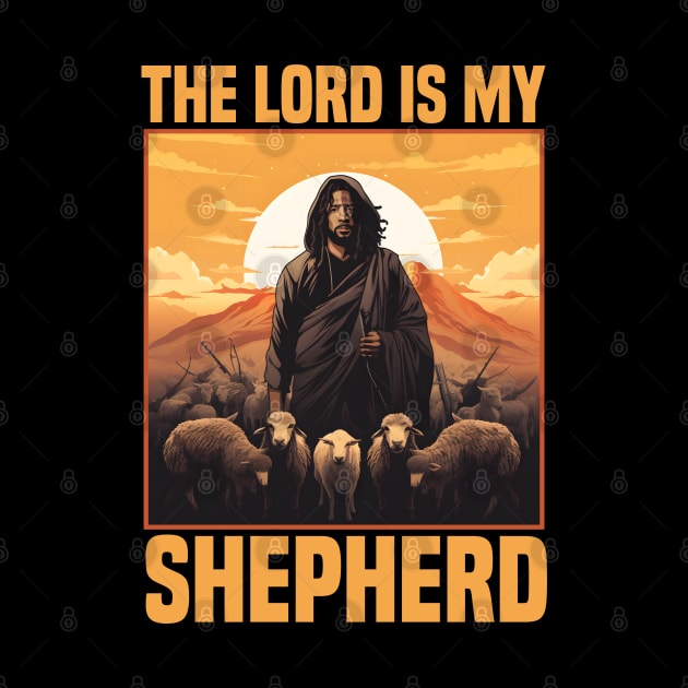 The Lord Is My Shepherd Psalm 23 Christian Gift by Merchweaver