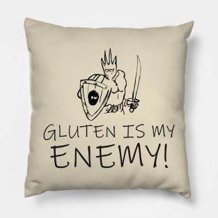 Gluten Is My Enemy Pillow