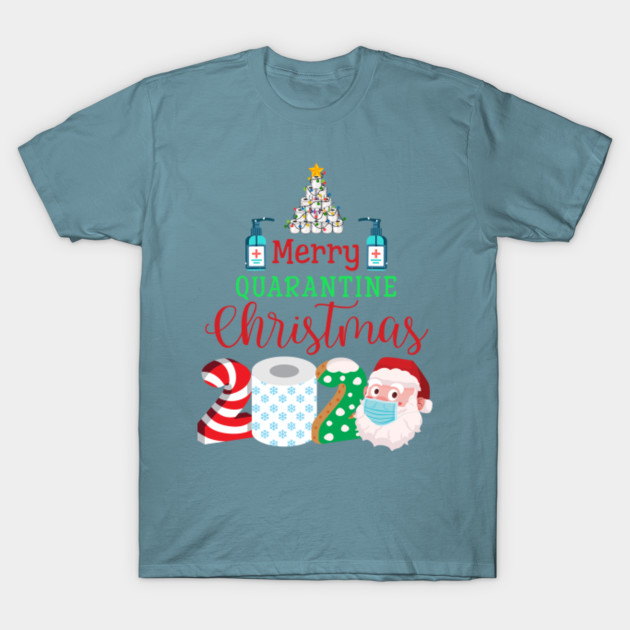 Disover Merry Quarantine Christmas 2020 Pajamas Family Matching Xmas - Merry Quarantine Christmas 2020 - T-Shirt