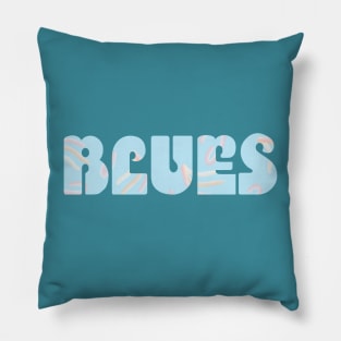 SIMPLE BLUES T-SHIRT Pillow