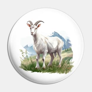 White Goat Pin